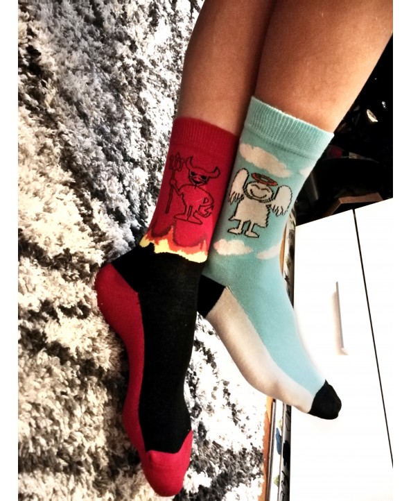 Crazy Lama's чорапи дявол и ангел